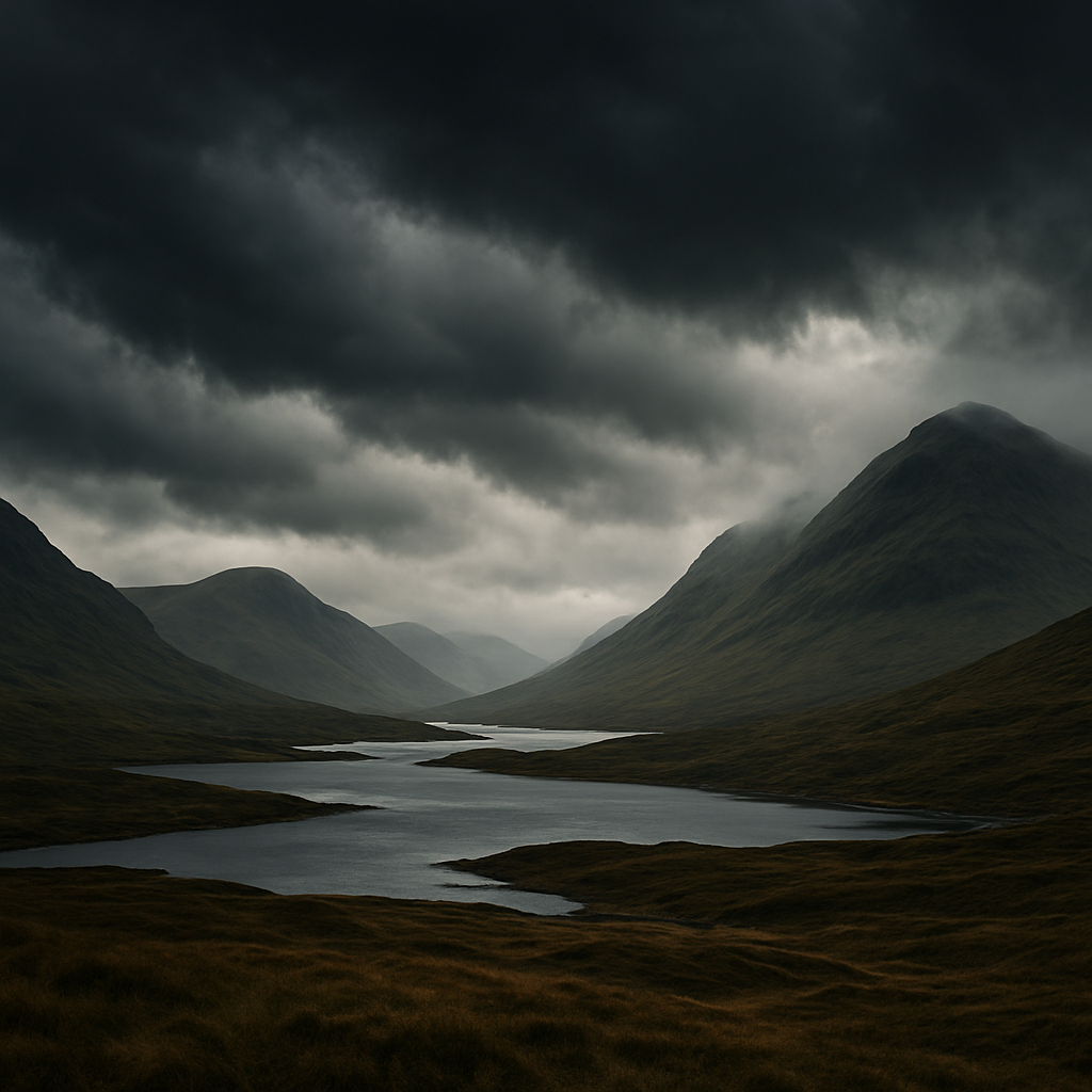 Scottish highlands landscape